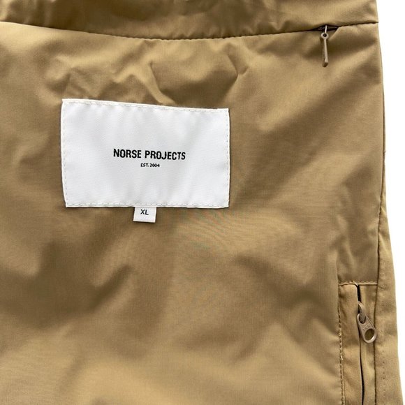 NEW NORSE PROJECTS Mens Lars Packable Work Jacket Size XL Utility Khaki NWT.0055 - Picture 5 of 14